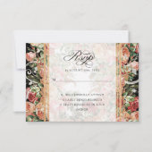 Elegante herfst bloemstuk burgundy roze bloemen go kaart (Voorkant)