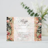 Elegante herfst bloemstuk burgundy roze bloemen go kaart (Staand voorkant)