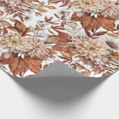 Elegante herfst bloemverpakkings papier (Hoek)