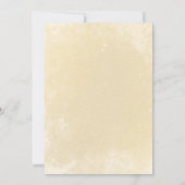 Elegante herfst Blush bloemengoud Lijst bruiloft Kaart (Achterkant)