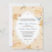 Elegante Herfst Boheemse herfstbruiloft Kaart (Voorkant)