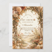 Elegante Herfst Boho Baby Shower Kaart (Voorkant)