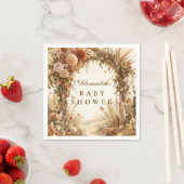 Elegante herfst boho baby shower servet (Insitu)
