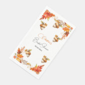 Elegante herfst Boho bloemige bruidsdouche Servet (Hoek)