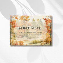 Elegante herfst bos waterverf baby borrelcadeau