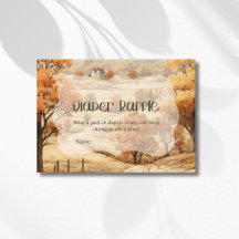 Elegante herfst bos waterverf baby cadeau loot