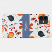 Elegante herfst botanische bladeren Case-Mate iPhone case (Achterkant (horizontaal))