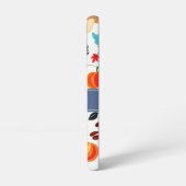 Elegante herfst botanische bladeren samsung galaxy hoesje (Linkerkant)