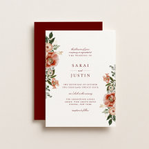 Elegante herfst botanische bloemrijke bruiloft uit
