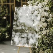 Elegante Herfst Botanische bruiloft Welkom Acryl Bord