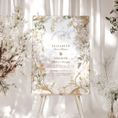 Elegante herfst Botanische Lijst bruiloft Acryl Bord