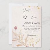 Elegante herfst botanische Vrijgezellenfeest parti Kaart (Voorkant)