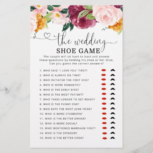 Elegante herfst bruids Het bruiloft schoen spel (Voorkant)