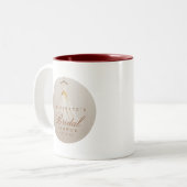 Elegante herfst bruidsfeest mok met jurk grafische (Voorkant links)