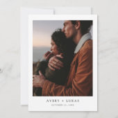 Elegante herfst bruiloft Boho Kaart (Achterkant)