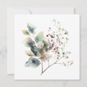 Elegante herfst bruiloft twee worden een Christeli Kaart (Achterkant)