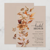 Elegante herfst bruiloft uitnodiging (Voorkant / Achterkant)