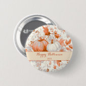 Elegante herfst chinoiserie Halloween Ronde Button 5,7 Cm (Voorkant /achterkant)