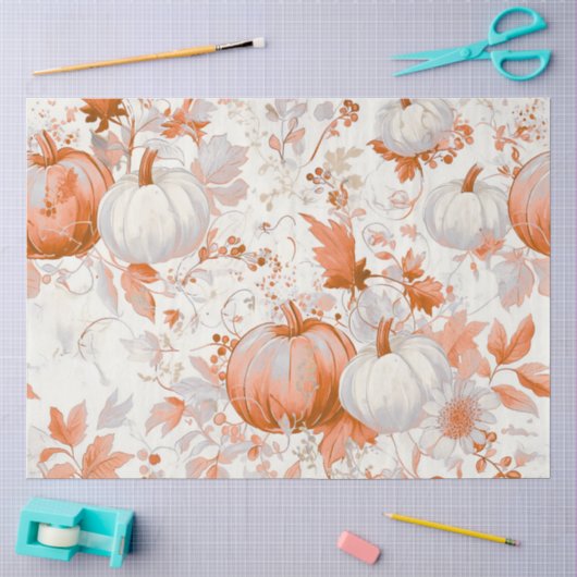 Elegante herfst chinoiserie Halloween  Tissuepapier (Craft)