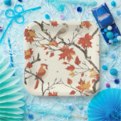 Elegante Herfst Chinoiserie Papier Bord (Feest)