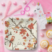 Elegante Herfst Chinoiserie Papier Bord (Feest)