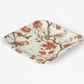 Elegante Herfst Chinoiserie Papier Bord (Gebogen)