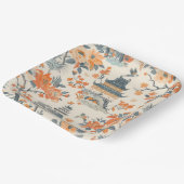Elegante herfst chinoiserie papieren bord (Gebogen)