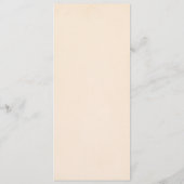 Elegante Herfst Esdblad Bruiloft Menu (Achterkant)