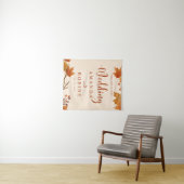 Elegante Herfst Esdblad Bruiloft Wandkleed (In Situ (horizontaal))