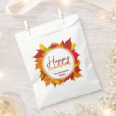 Elegante Herfst esdoorn bladeren krans Thanksgivin Bedankzakje (Geknipt)