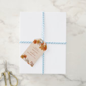 Elegante Herfst Esdoren Bruiloft Cadeaulabel (Met Touw)