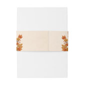 Elegante Herfst Esdoren Bruiloft Uitnodigingen Wikkel (Achterkant Voorbeeld)