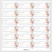 Elegante Herfst Foliage Eucalyptus Gastadres Sticker (Vel)