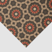 Elegante herfst geometrische patroon Abstracte blo Tissuepapier (Detail)