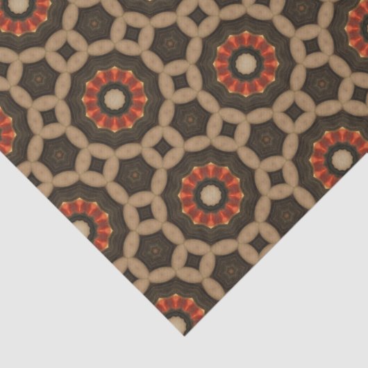 Elegante herfst geometrische patroon Abstracte blo Tissuepapier (Detail)