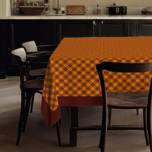 Elegante herfst geruite tafelkleed rustieke geruit