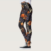 Elegante Herfst Halloween Botanische Leggings (Links)