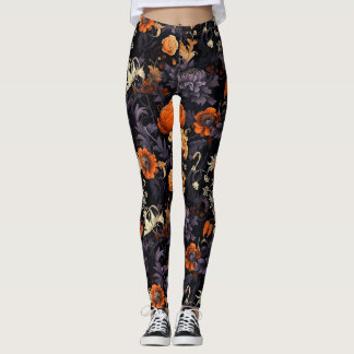 Elegante Herfst Halloween Botanische Leggings