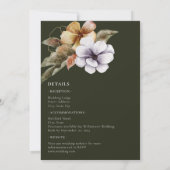 Elegante Herfst herfst alles in één bordeaux bruil Kaart (Achterkant)