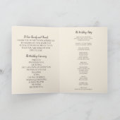 Elegante herfst Herfst bloemenbruiloft ceremonie Programma (Binnen)