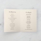 Elegante herfst Herfst bloemenbruiloft ceremonie Programma (Binnen)