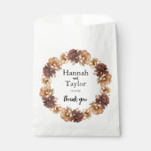 Elegante herfst Herfst bloemenbruiloft gunsttas Bedankzakje (Voorkant)