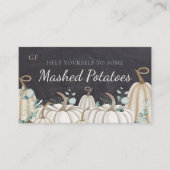 Elegante herfst Herfst Event Catering Dish Plaatsk Plaatskaartje (Voorkant)