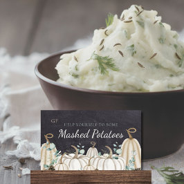 Elegante herfst Herfst Event Catering Dish Plaatsk Plaatskaartje