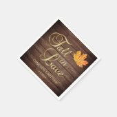 Elegante herfst Herfst in liefde rustieke land bru Servet (Hoek)