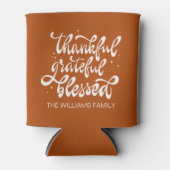 Elegante Herfst Herfst Vriendendag Thanksgiving Blikjeskoeler (Voorkant)