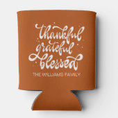 Elegante Herfst Herfst Vriendendag Thanksgiving Blikjeskoeler (Achterkant)