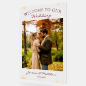 Elegante Herfst Herfst Waterverf Foto Welkom Acryl Bord (Hoek)