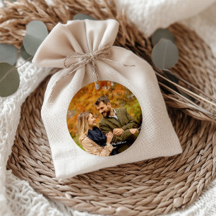 Elegante Herfst Herfst Waterverf Foto Welkom Bedankjes Labels