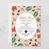 Elegante Herfst in liefde bladeren herfst bloemenb Kaart (Voorkant)